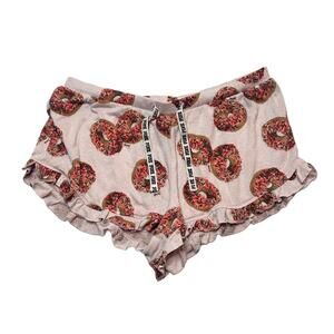 PINK Size XS Y2K  Vintage Doughnut LowRise Micro Shorts